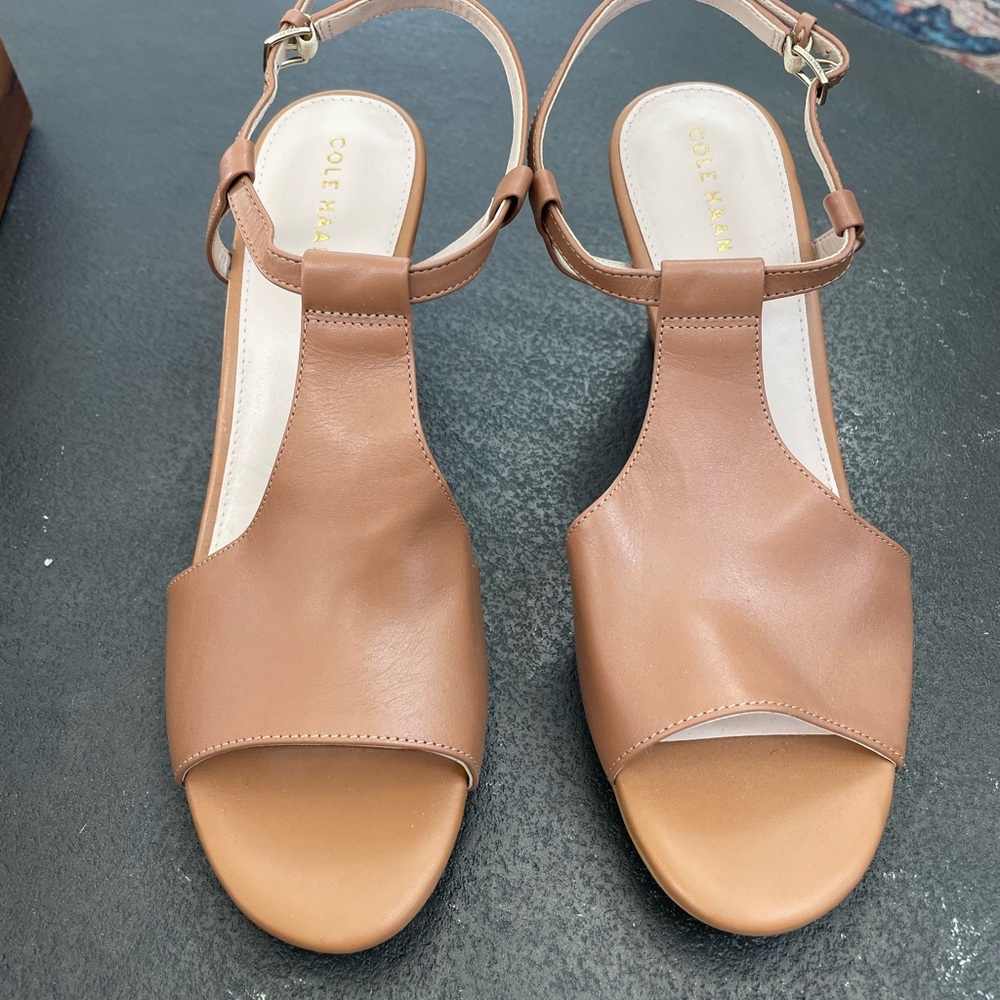 NWT Cole Haan wedge sandals, 7.5